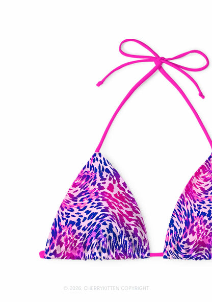 Bisexual Leopard Pride Y2K Print Bikini Set Cherrykitten