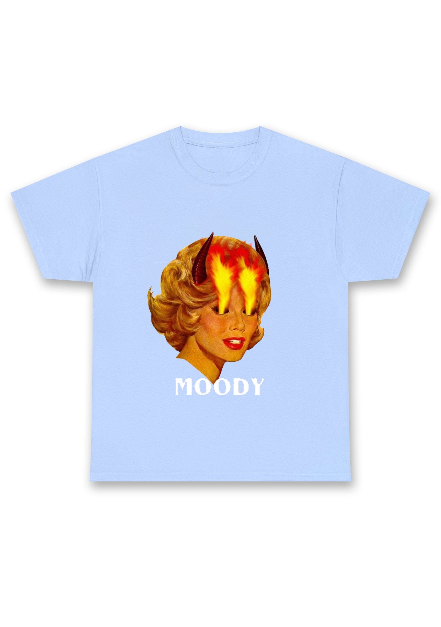 Moody Angry Woman Chunky Shirt
