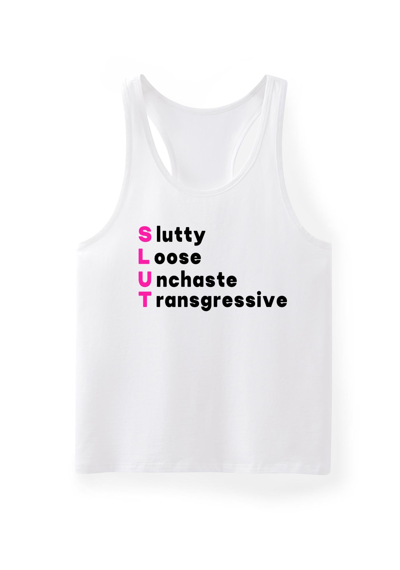 Slxtty Loose Unchaste Transgressive Y2K Men Racerback Tank Top Cherrykitten