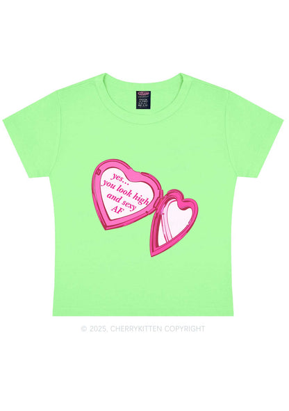 Yes You Look High Y2K Baby Tee Cherrykitten