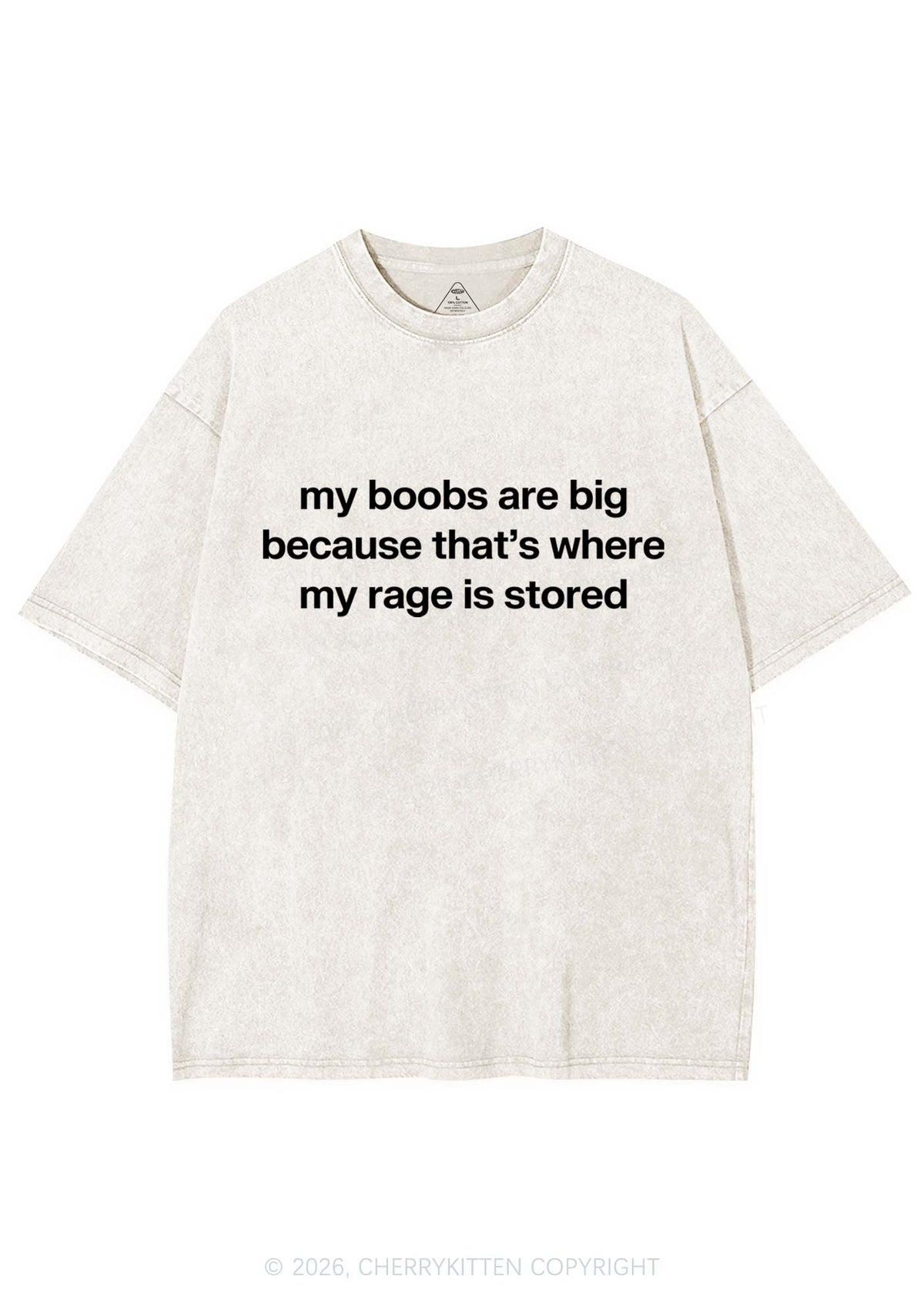 My Bxxbs Stored Rage Y2K Shirts Washed Tee Cherrykitten