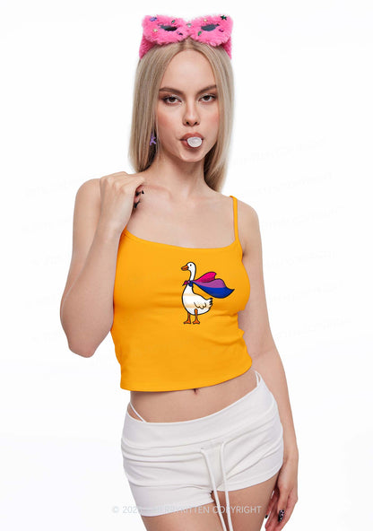 Bisexual Goose Pride Y2K Spaghetti Strap Cami Cherrykitten