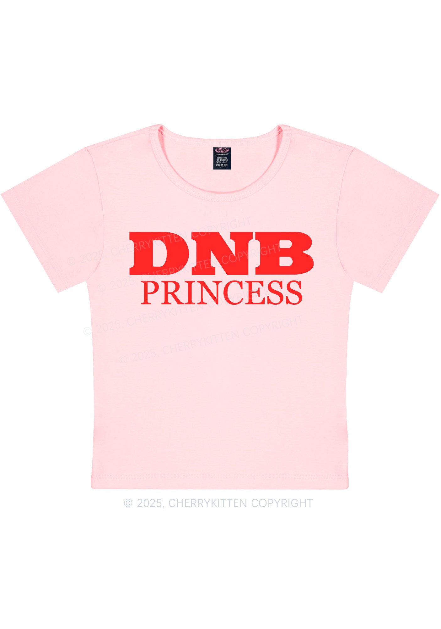 DNB Princess Y2K Baby Tee Cherrykitten