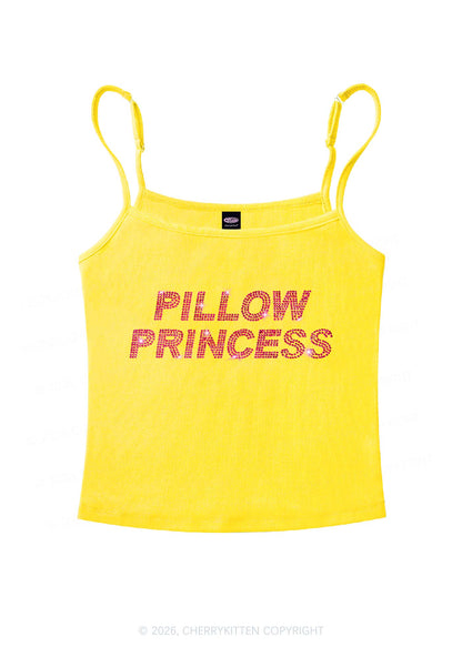 Rhinestone Pillow Princess Y2K Spaghetti Strap Cami Cherrykitten