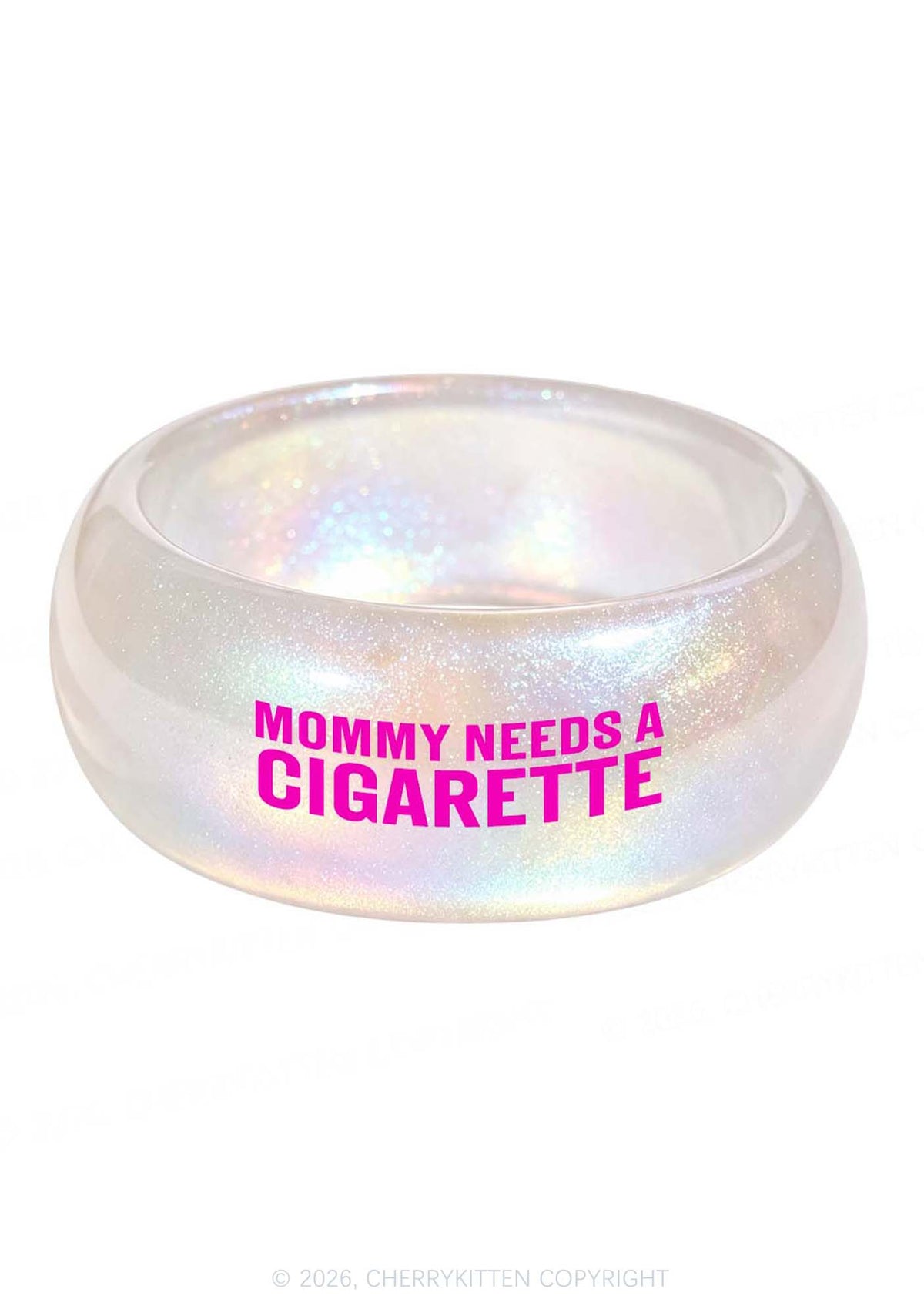 Mommy Needs A Cigarette Y2K Cuff Bangle Cherrykitten