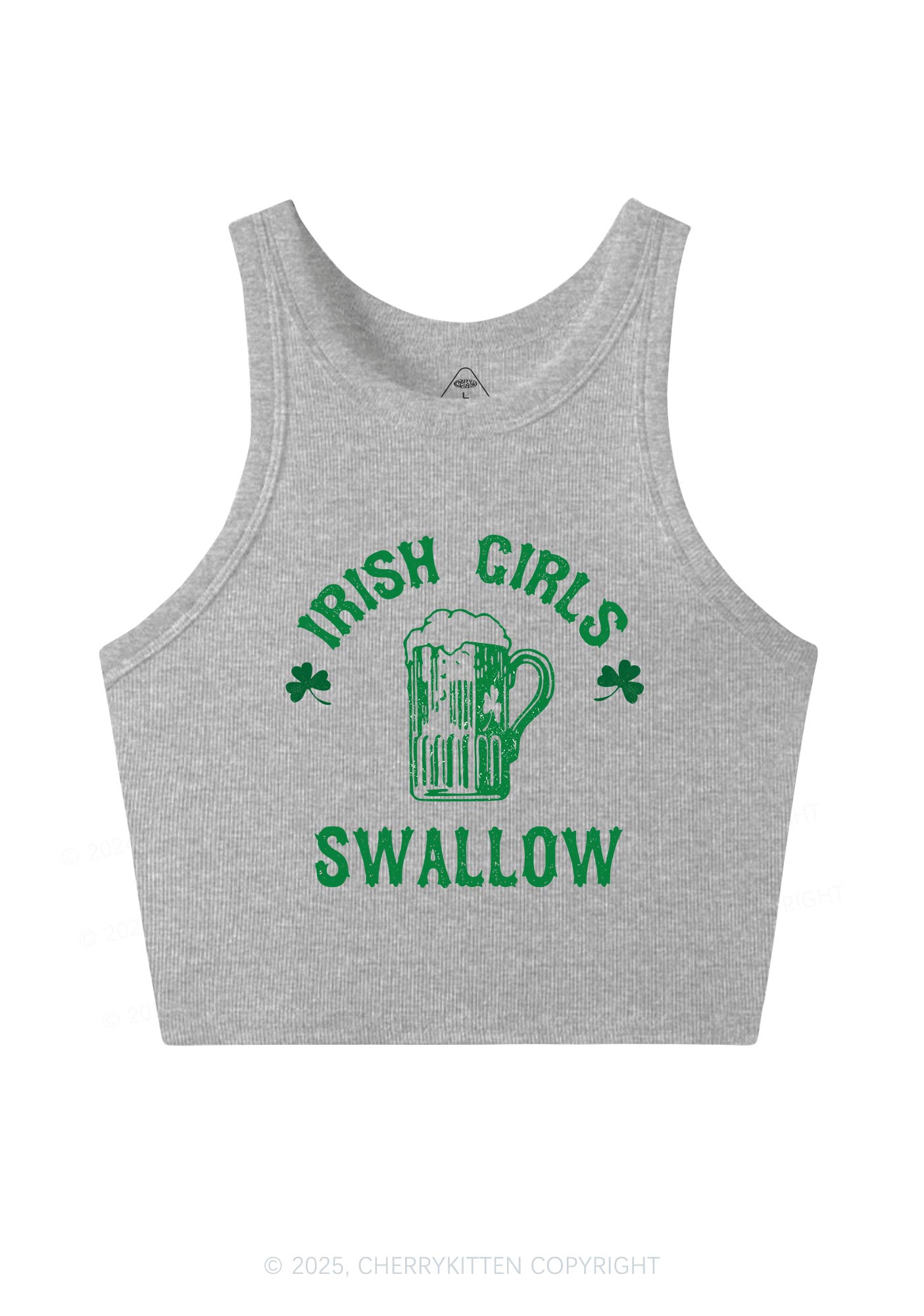 Irish Girls Swallow St Patricks Y2K Crop Tank Top Cherrykitten