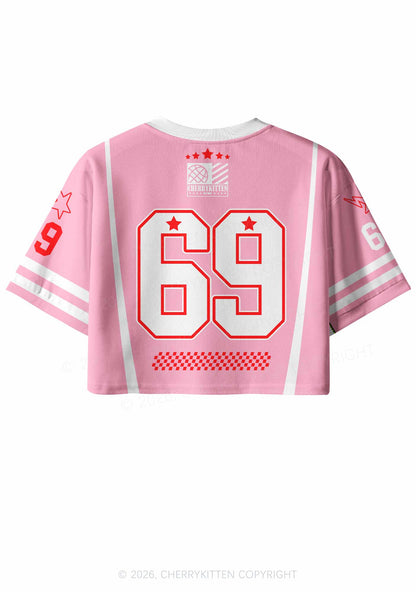 Support Mean Lesbians Pride Y2K Crop Sport Jersey Shirts Cherrykitten