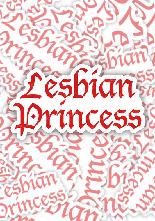 Lesbian Princess 1Pc Y2K Sticker Cherrykitten
