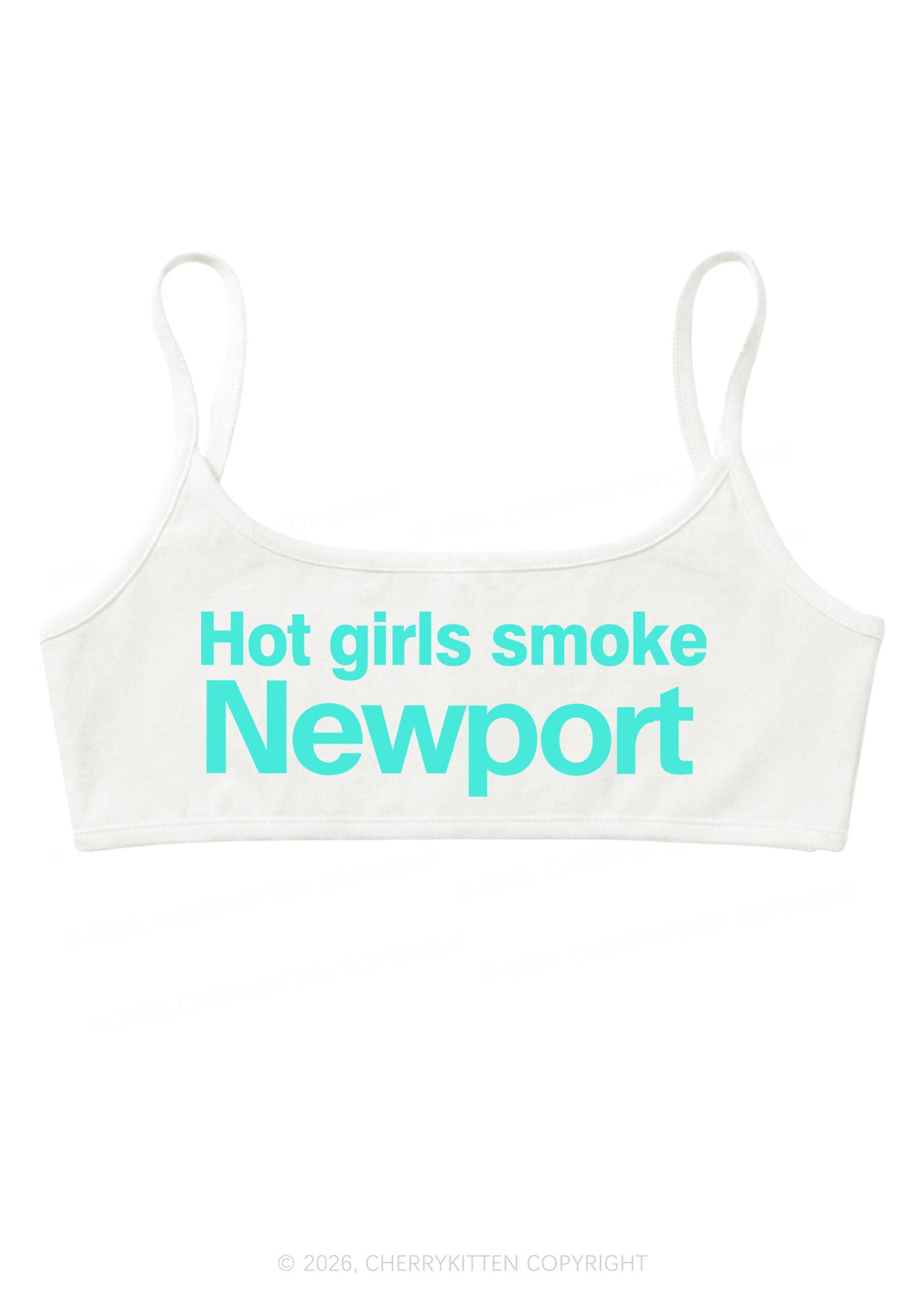 Hot Girls Smoke Y2K Super Crop Cami Cherrykitten