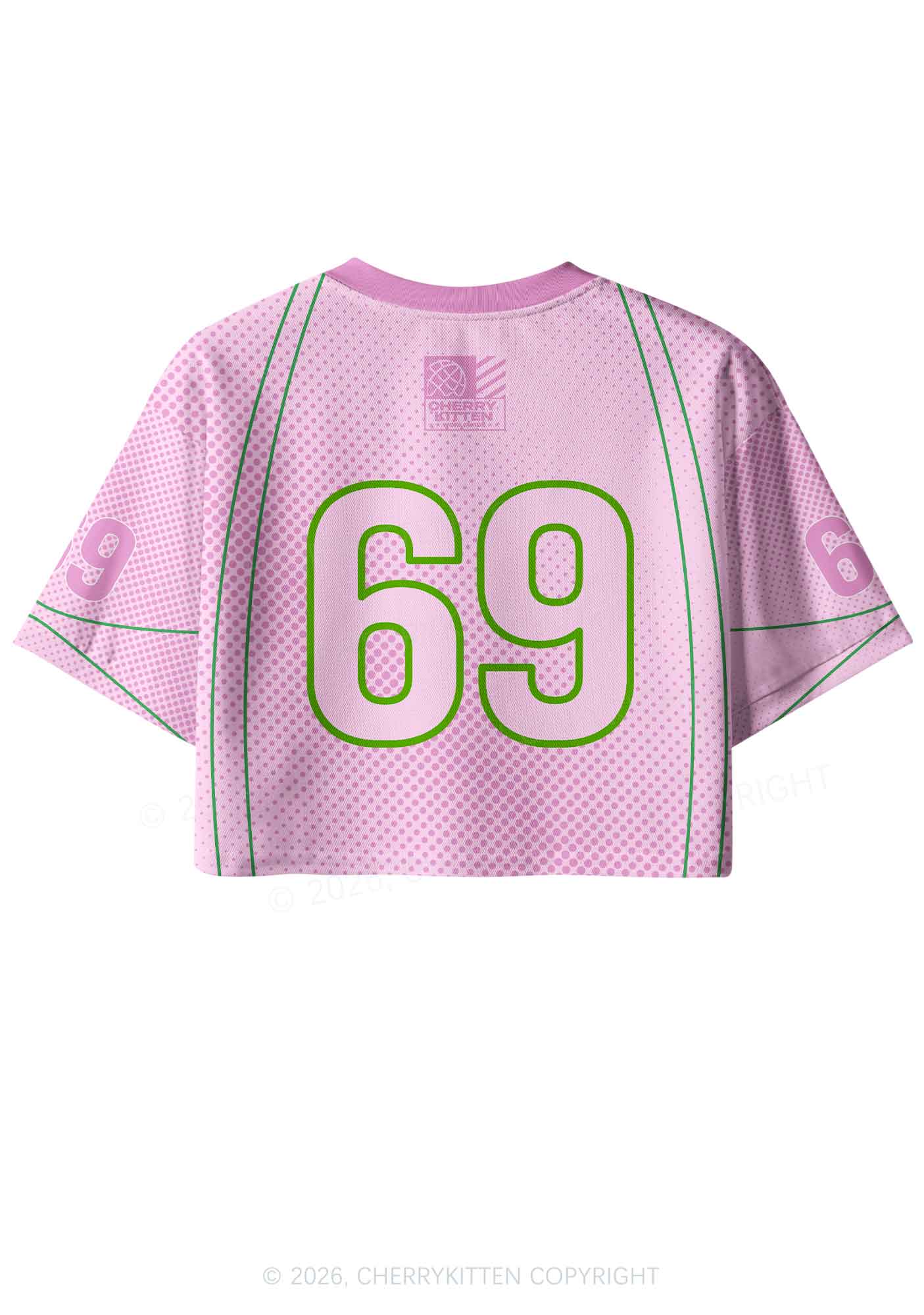 Never Met A Man Pride Y2K Crop Sport Jersey Shirts Cherrykitten