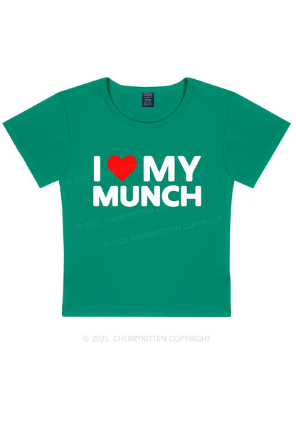 I Love My Munch Y2K Baby Tee Cherrykitten