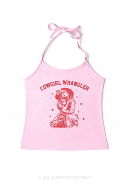 Cowgirl Wrangler Pride Y2K Halter Neck Cami Cherrykitten