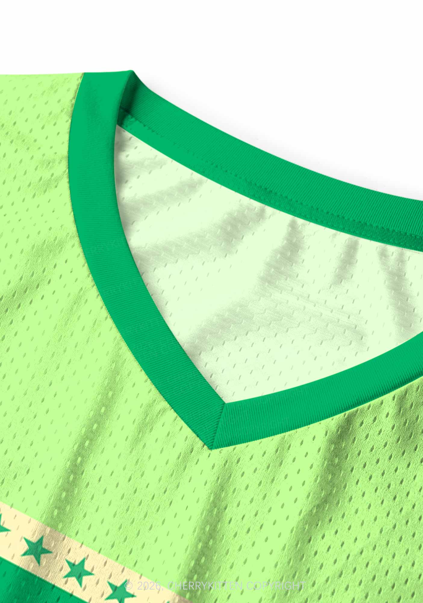Green Girl Kisser Pride Y2K Sport Jersey Tank Cherrykitten