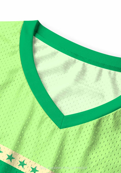 Green Girl Kisser Pride Y2K Sport Jersey Tank Cherrykitten