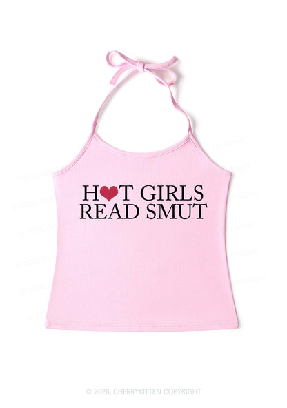 Hot Girls Read Smut Y2K Halter Neck Cami Cherrykitten