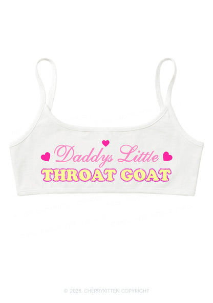 Daddys Little Throat Goat Y2K Super Crop Cami Cherrykitten