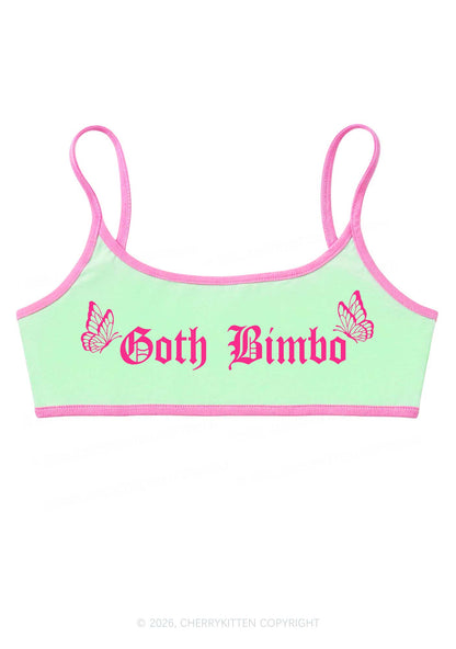 Goth Bimbo Y2K Super Crop Cami Cherrykitten