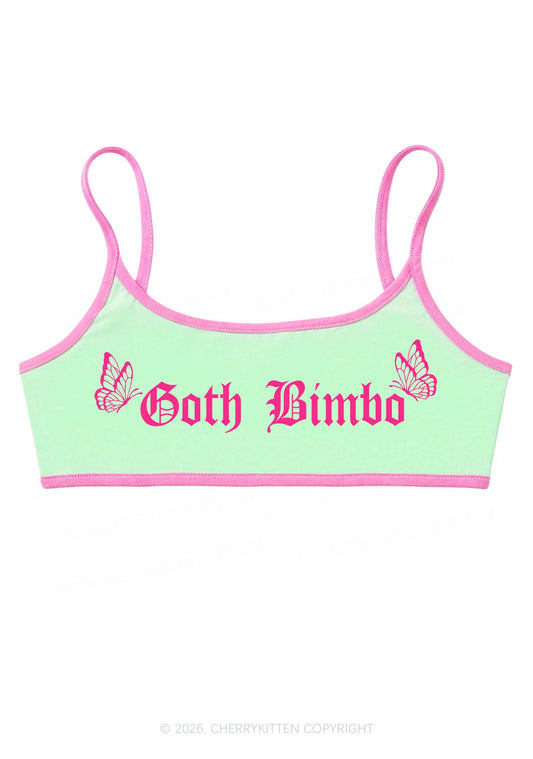 Goth Bimbo Y2K Super Crop Cami Cherrykitten
