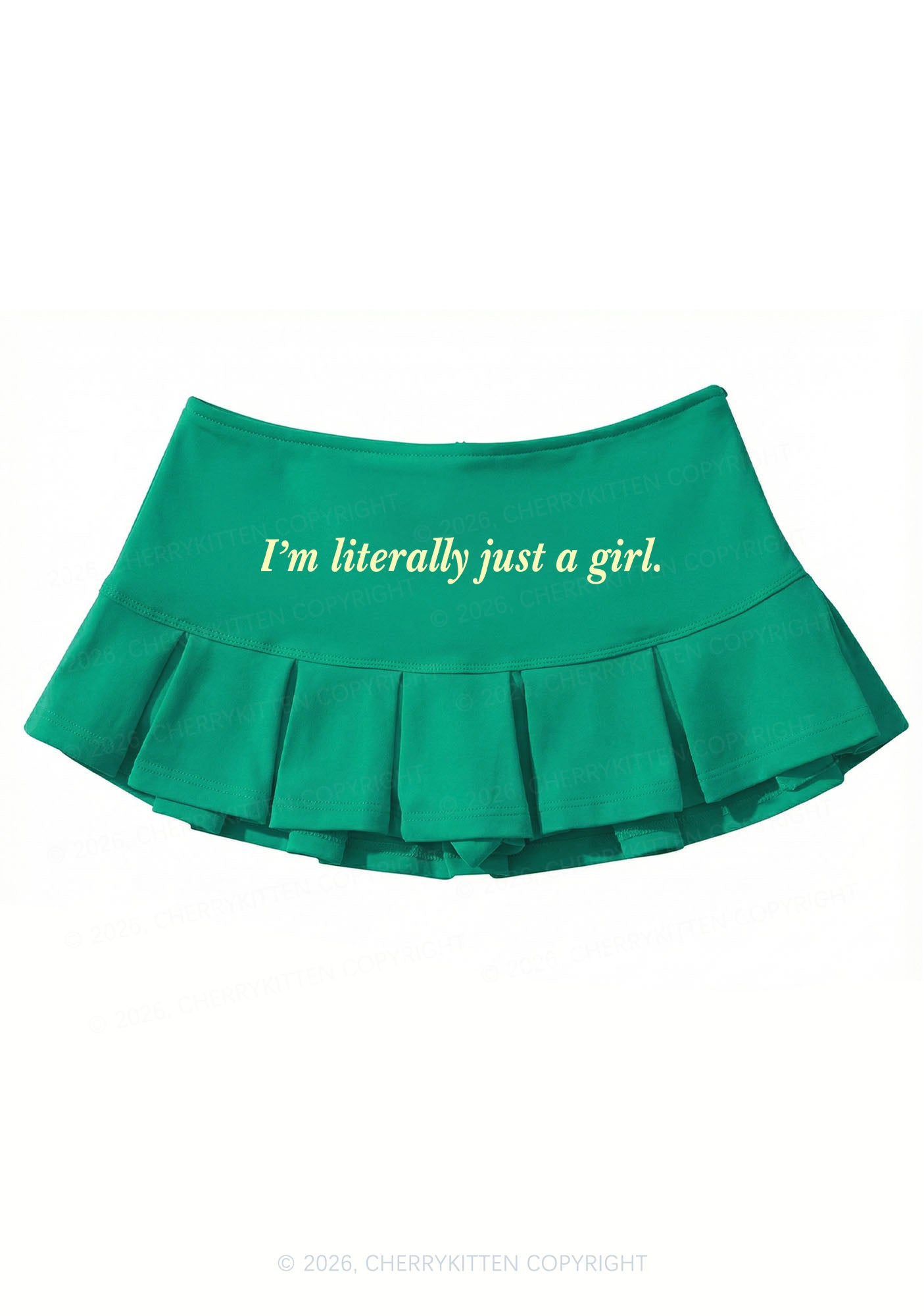 Literally Just A Girl Y2K Mini Pleated Skirts Cherrykitten