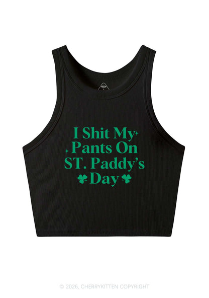 I Shxt My Pants St Patricks Y2K Crop Tank Top Cherrykitten