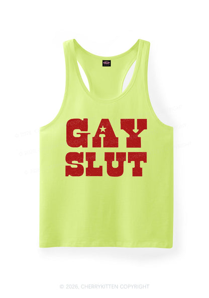Gay Slxt Pride Y2K Men Racerback Tank Top Cherrykitten