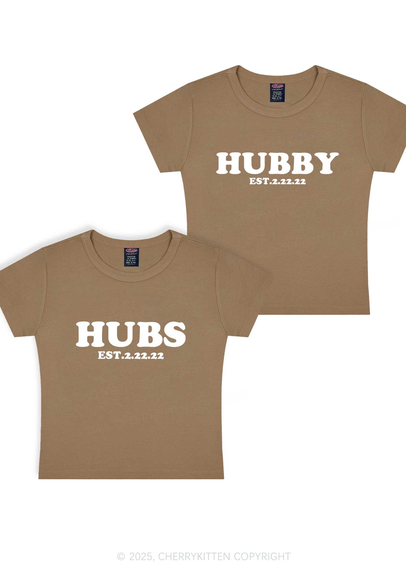 Hubs Hubby Y2K Valentine's Day Baby Tee Cherrykitten