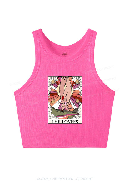 The Lesbian Lovers Y2K Crop Tank Top Cherrykitten