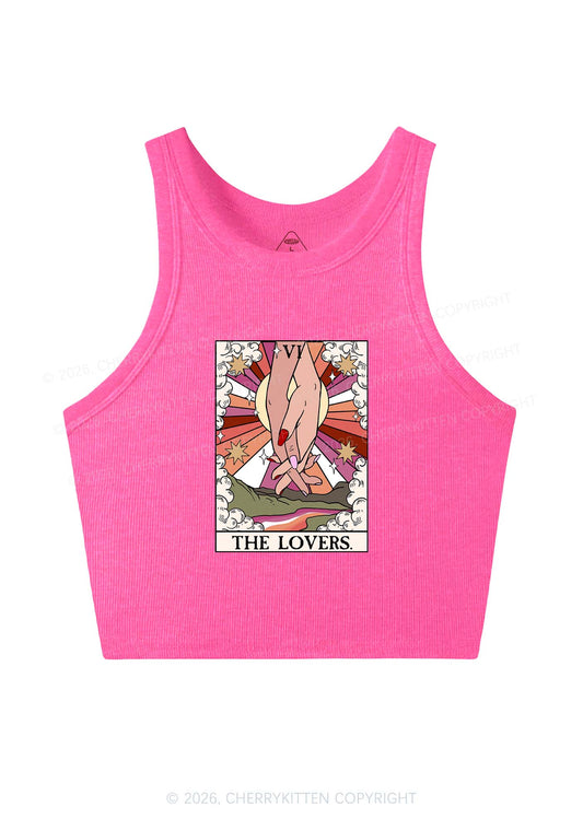 The Lesbian Lovers Y2K Crop Tank Top Cherrykitten