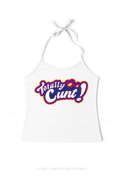 Totally Cxxt Y2K Halter Neck Cami Cherrykitten