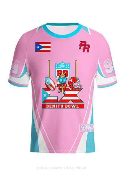 Pink Frog Y2K Football Jersey Shirts Cherrykitten