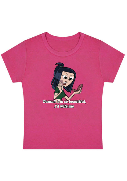 Curvy I'm So Beautiful I'd Wife Me Baby Tee