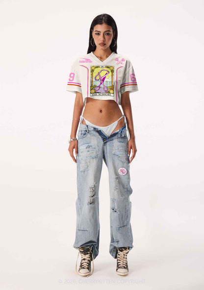Scissors And Carabiner Pride Y2K Crop Sport Jersey Shirts Cherrykitten