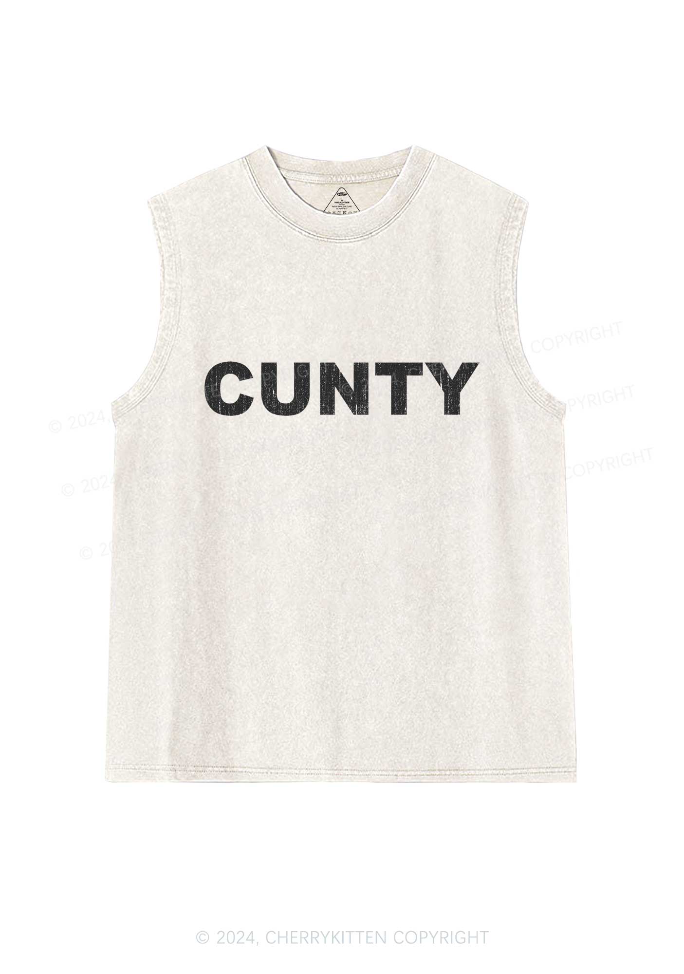 Cunty Y2K Washed Tank Cherrykitten