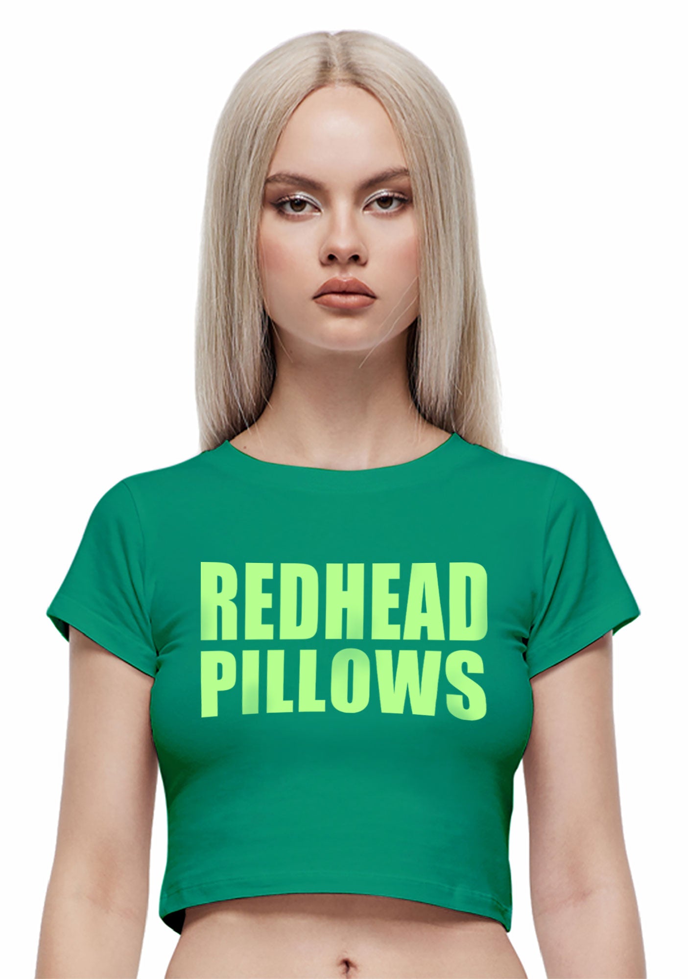 Redhead Pillows St Patricks Y2K Baby Tee Cherrykitten