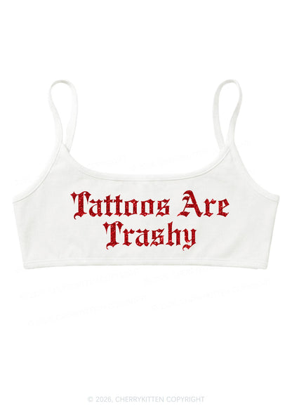 Glitter Tattoos Are Trashy Y2K Super Crop Cami Cherrykitten