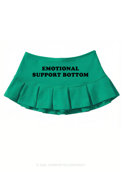 Emotional Support Bottom Pride Y2K Mini Pleated Skirts Cherrykitten