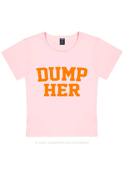 Dump Her Y2K Baby Tee Cherrykitten