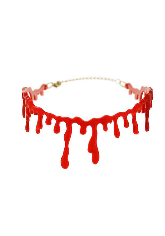 Halloween Props Creative Blood Plasma Necklace