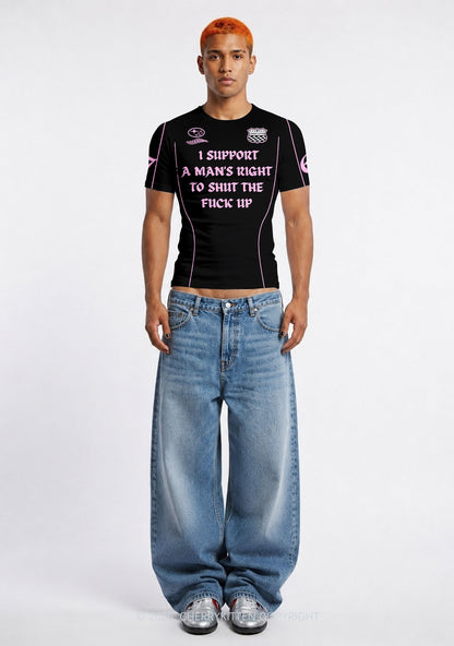 I Support A Mans Right Y2K Football Jersey Shirts Cherrykitten