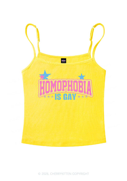 Homophobia Is Gay Pride Y2K Spaghetti Strap Cami Cherrykitten
