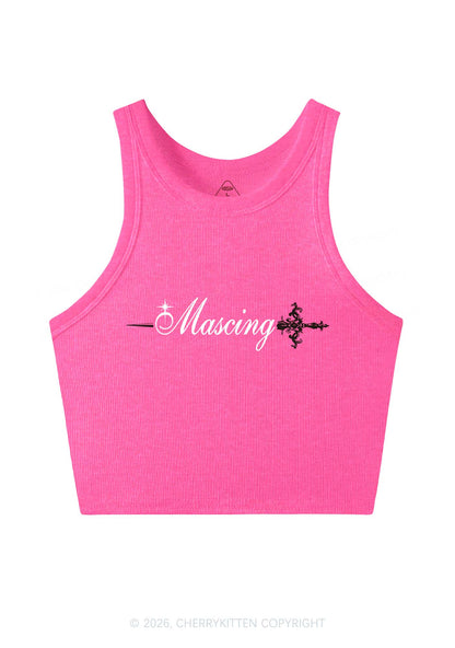 Mascing Sword Pride Y2K Crop Tank Top Cherrykitten