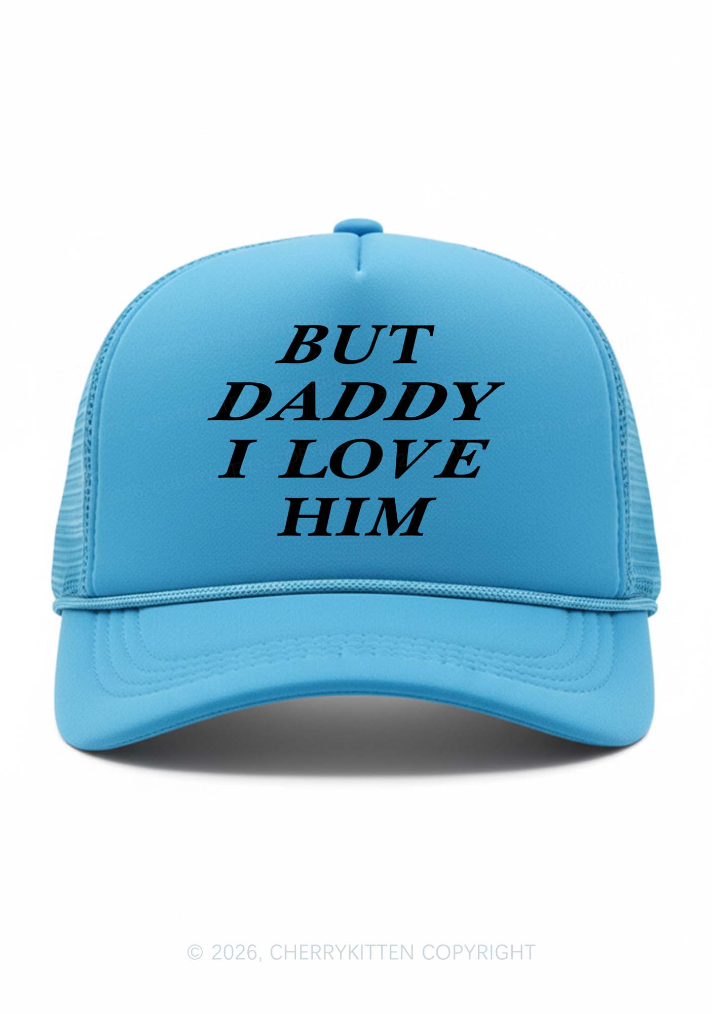But Daddy I Love Him Pride Y2K Trucker Hat Cherrykitten