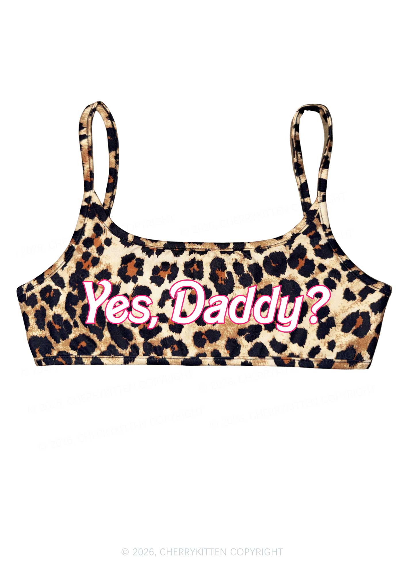 Yes Daddy Y2K Super Crop Cami Cherrykitten
