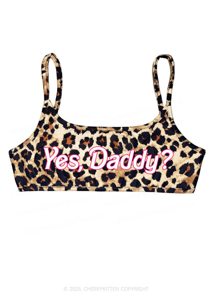 Yes Daddy Y2K Super Crop Cami Cherrykitten