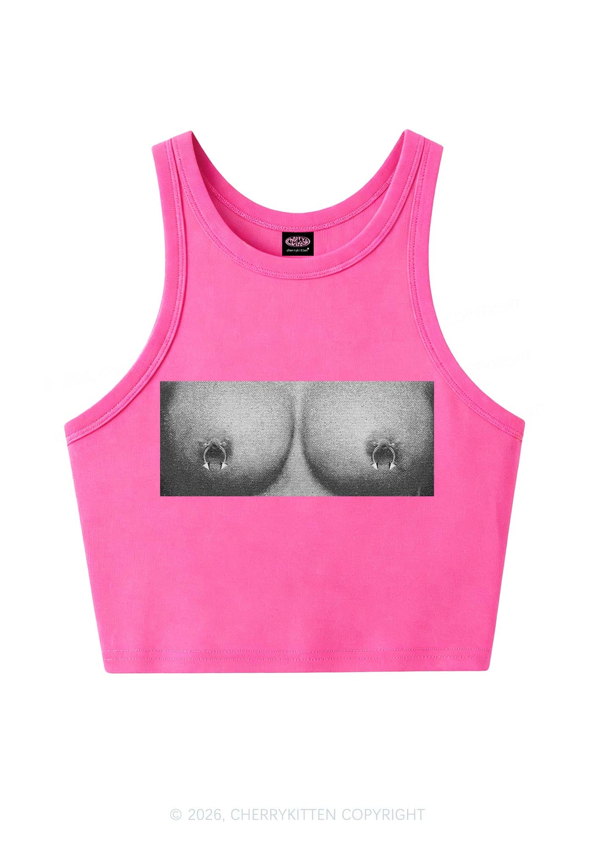 Nxpple Rings Y2K Crop Tank Top Cherrykitten