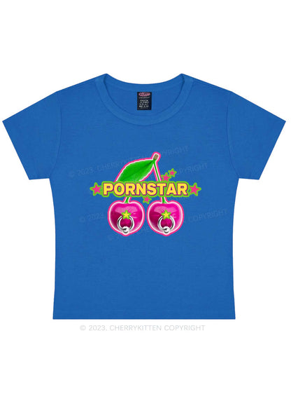 Pxrnstar Cherry Y2K Baby Tee Cherrykitten