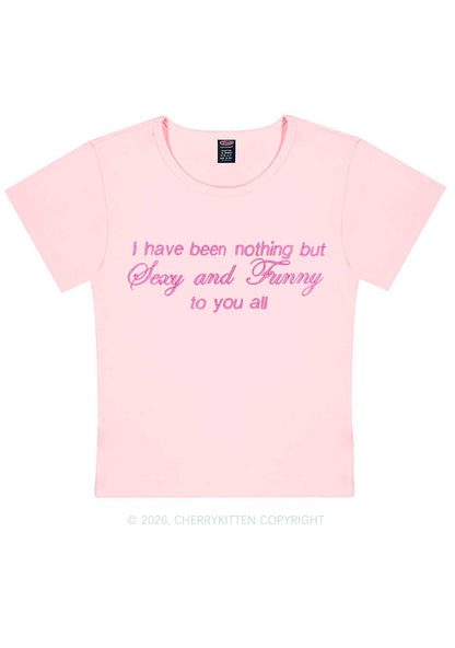 Embroidered I Have Been Nothing Y2K Baby Tee Cherrykitten