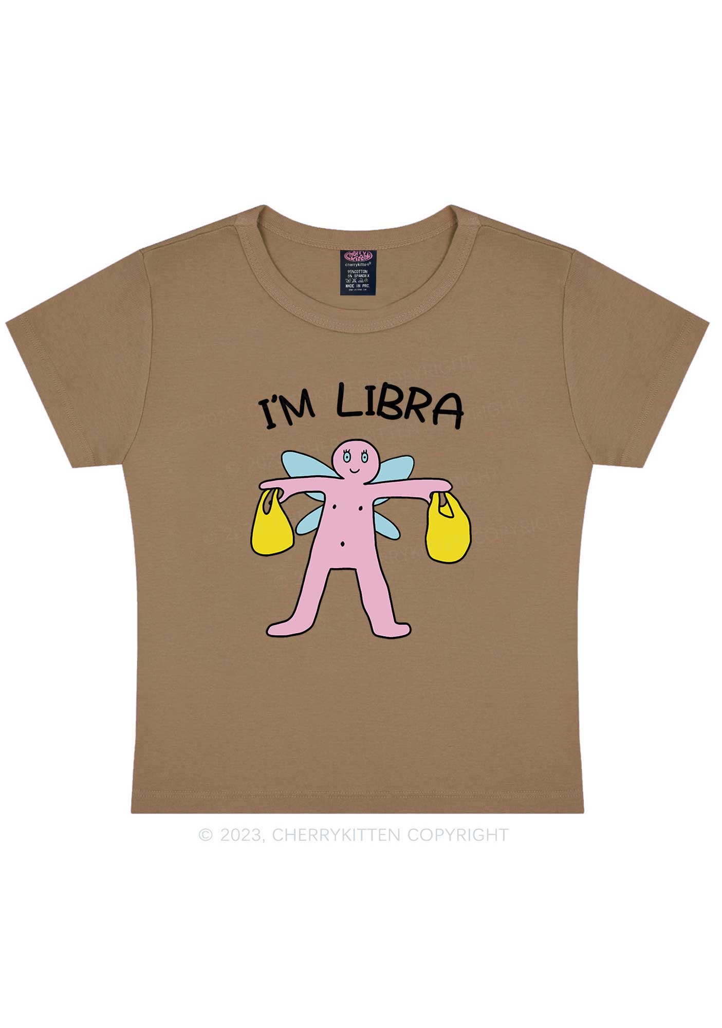 I'm Libra Y2K Baby Tee Cherrykitten
