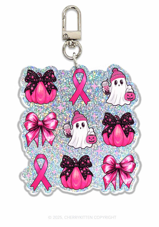 Halloween Pumpkin Ghost 1Pc Y2K Glitter Keychain Cherrykitten