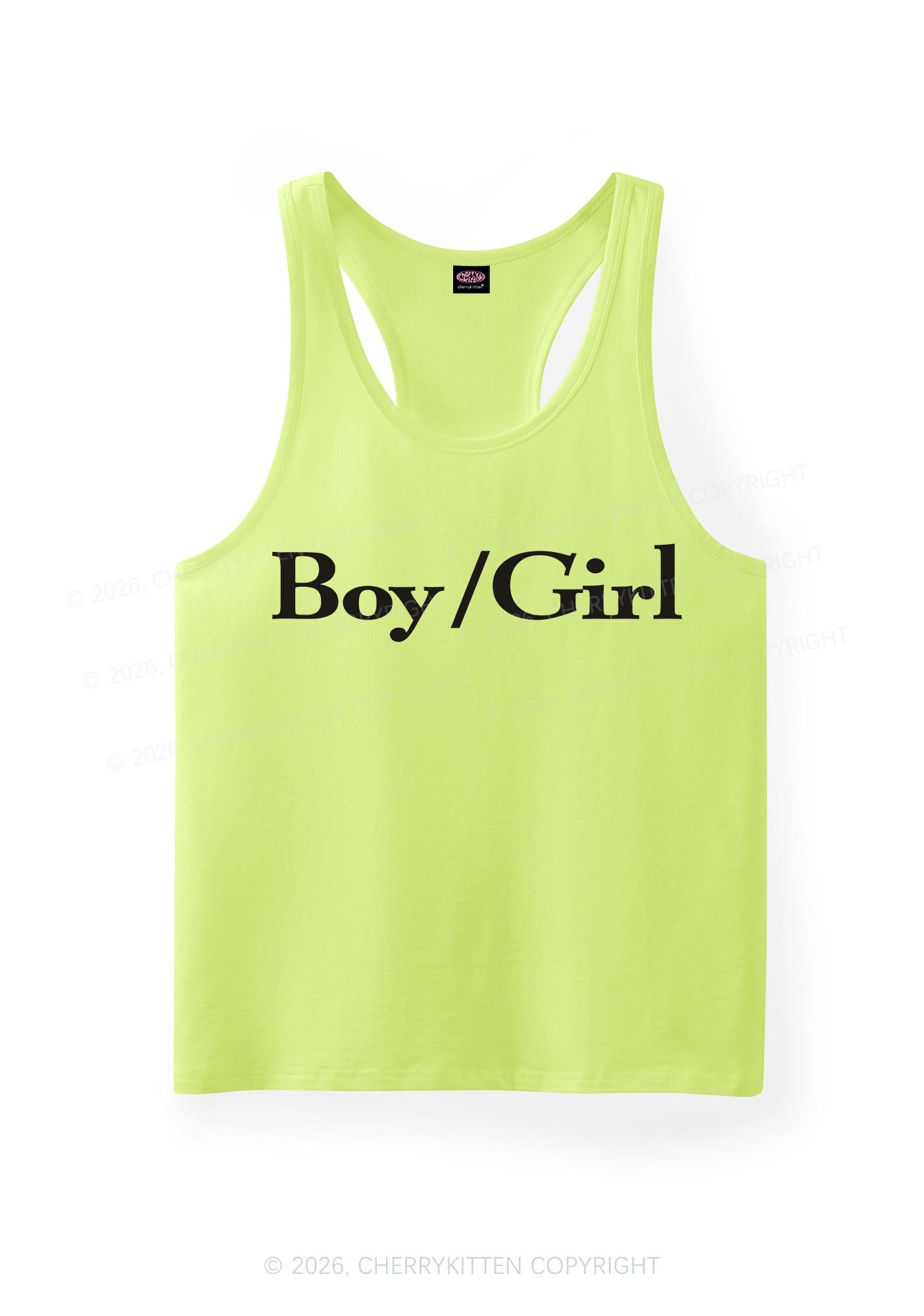 Boy Or Girl Pride Y2K Men Racerback Tank Top Cherrykitten